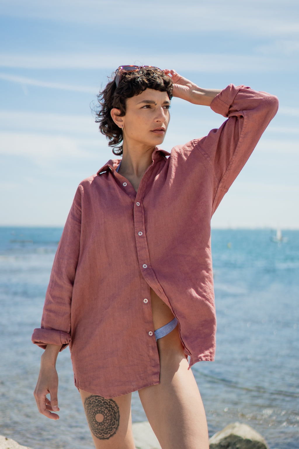 Camisa Peach Pink
