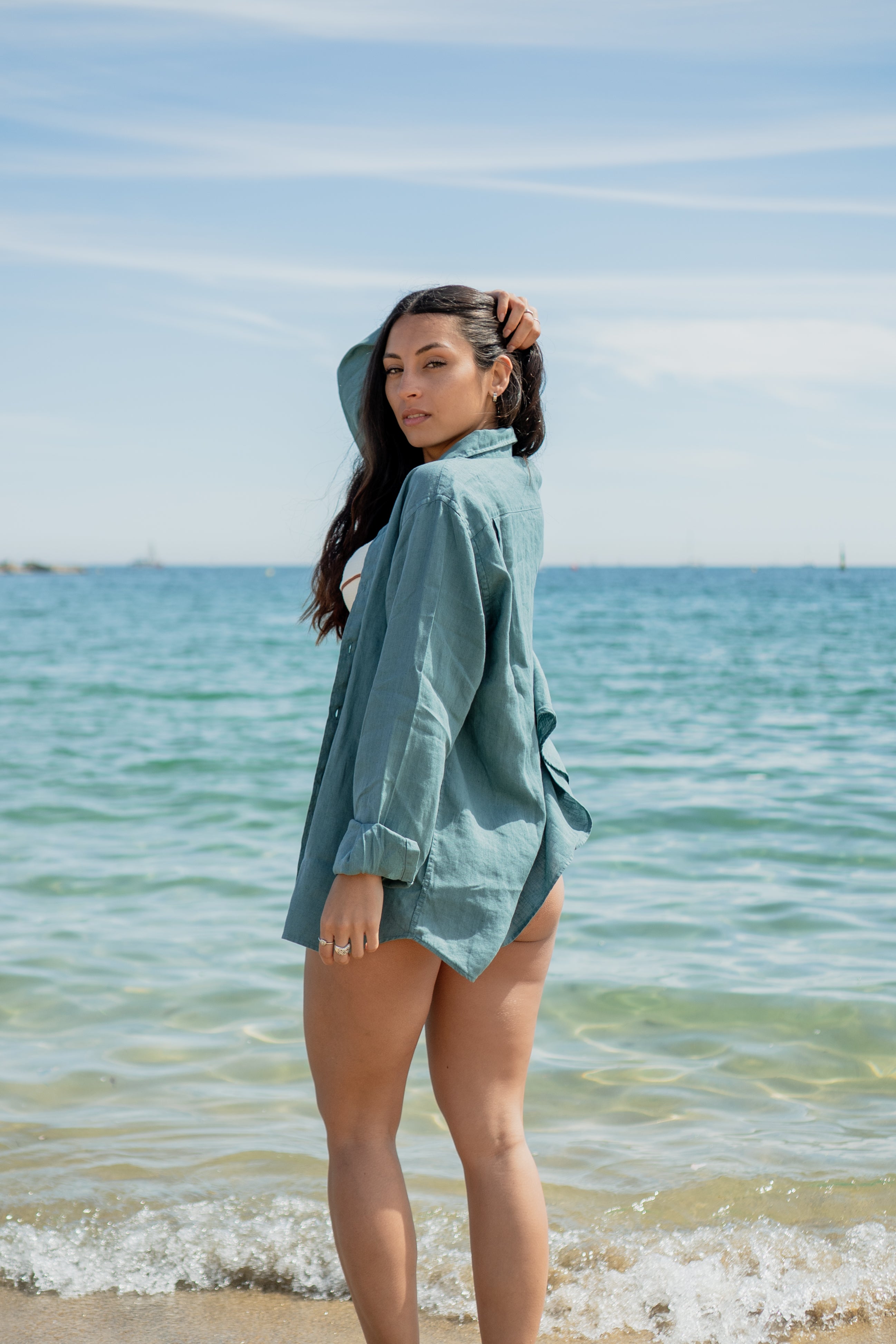 Camisa Mediterranean Green